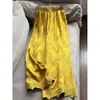2026 Nuevo Estilo Nacional Satén Rayón Jacquard Encaje Pantalones de Pierna Ancha Pantalones Rectos Pantalones Largos Venta al por Mayor H13Ek26820