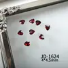Nochevieja Ange La Red Uña Puntiaguda Diamante Estilo Chino Año Nuevo Rojo Gota de Agua Corazón Corazón Torcido Cuadrado Uña Portátil Diamante