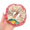 Goma para el pelo de alta gama estilo coreano para mujer, scrunchie con lazo de encaje, cuerda para moño de pelo linda, accesorio para el pelo versátil