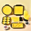 Amazon Juego de 8 Moldes Plegables de Silicona para Pasteles, Moldes para Pasteles de 6 Cavidades y 12 Cavidades Tipo Prensa, Molde para Pan
