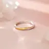 Anéis de Casal Mobius de Prata Esterlina S999 Qianjia Design Simples Personalidade Única Anéis Exquisitos de Alto Padrão Dropshipping