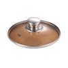 Tapa de olla de grado alimenticio con asa, tapa de vidrio templado para uso doméstico, resistente a altas temperaturas, universal, transparente, para cocinar, 16-28/30/32
