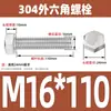 Ventas Directas de Fábrica M3-M12 GB 304 acero inoxidable Tornillo hexagonal exterior cabeza hexagonal tornillo hexagonal
