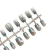 Galáxia Céu Estrelado Gradiente Olho de Gato Textura de Alta Qualidade Elegante Estilo Menina Estilo Irmã Real Manicure Estilo Curto 30-t Unha Usável