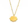 Explosões transfronteiriças Europeu e Americano ins Estilo Retro Simples All-match Pingente Irregular Star Moon Titanium Steel 18K Gold Colar para Mulheres