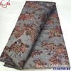 Cheongsam de Flor Grande Bordada Colorida Tela Brocada Jacquard Antigua Tela Brocada Africana Encaje