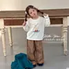 Lemon Tree Niñas Otoño Nuevo Estilo Niños Mori-kei Estampado de Dibujos Animados Suelto Camiseta de Algodón Superior Capa Base Ropa de Otoño Camiseta