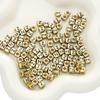 Acrílico Inglês Alfabeto Beads Square Beads Flat Beads Round Beads Handmade DIY Acessórios Pulseira Beads Hand Beads