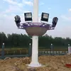 Luz de mástil alto de 30 m, fabricante en Nantong, Jiangsu, instalación incluida, reflector LED, luz de grúa torre LED