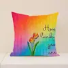 Nueva Funda de Almohada Floral Retro de Amazon Poliéster Versátil Cojín de Asiento para Interiores Decorativo para Sala de Estar Cojín de Sofá
