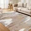 Alfombra de sala de estar plegable lavable de cachemira sintética vintage desgastada transfronteriza con base antideslizante de TPR y pelo corto para dormitorio