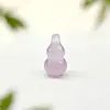 Colgante de ágata de pareja de calabaza de jade hielo Hidratante Calcedonia lila claro colgante de clavícula Té con Leche de Taro calabaza de ágata púrpura