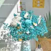 Ramo de Flores Secas Hojas de Eucalipto Rosa Eterna Flor Real Hortensia Hierba de Cristal Decoración del Hogar Adorno para Dormitorio Gypsophila