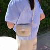 Bolso Pequeño Tejido Retro Estilo Hong Kong para Mujer 2021 Nuevo Bolso de Moda para Mujer Elegante Bolso Cruzado de Hombro tipo Sillín de Paja Versátil