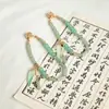 Gemelos Estilo Antiguo Dinastía Han, Artefactos para Mangas Dinastía Han con Cuentas de Vidrio, Ropa Nueva Chinoiserie para Viajes Diarios, Accesorios con Hebilla Magnética