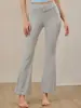 Diseño de Cintura Alta, Efecto Adelgazante, Pantalones Acampanados para Exteriores, Pantalones Largos Deportivos Casuales con Sensación de Piel, Pantalones de Yoga de Cintura Alta para Fitness