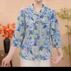Dropshipping Transmisión en Vivo Más Vendido Verano 2026 Camiseta de Manga Siete Cuartos Ajustada con Cuello para Mujer