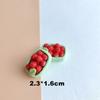 Serie de Frutas Tridimensionales para Comer y Jugar Accesorios de Resina Pegamento Cremoso diy Funda para Teléfono Móvil Accesorios para el Cabello Titular Parche para Refrigerador
