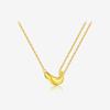 Collar de Frijol de Amor de Plata de Ley S925 Andywen para Mujer 2025 Nuevo Popular Joyería de Plata Collar de Lujo Ligero Nicho Candado