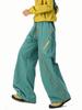 Estilo Americano para Exteriores Repelente al Agua Marca Trendy Vibe para Hombre Pantalones Casuales de Pierna Ancha Pantalones Cargo Funcionales Softshell
