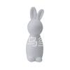 Simulación de musgo de terciopelo corto Conejo de Pascua Sala de estar Escritorio Pequeños adornos Lindas decoraciones Conejo de Pascua