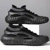 Zapatos Finos para Hombre de Talla Grande Nuevos, Zapatos Casuales de Tejido Fly-Knit, Zapatos de Malla, Zapatos de Trabajo Antideslizantes, Zapatos Deportivos Transpirables Versátiles de Moda