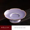Caneca Master Forno Ru Cerâmica Rosa Rachada Pode Cultivar Flor Pétala Xícara de Chá Flor de Gelo Caneca de Degustação de Chá Gongfu Alto Valor de Aparência Lembrança