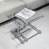 Materiales para accesorios DIY de eje de luz, estante de almacenamiento para eje de luz, perfil de aluminio, armario, mesa, mesa auxiliar, soporte de fijación, conector cruzado