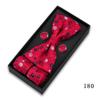 Pajarita para hombre, gemelos, pañuelo de bolsillo, caja de regalo, traje de boda, banquete de negocios, hebilla de corbata de alta gama, lazo