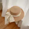 Chapéu de Palha Grande de Aba para Mulheres Estilo Étnico, Chapéu de Sol Estilo Férias na Praia de Verão, Chapéu de Palha Estilo Pescador Emagrecedor