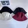 Moda Coreana Destaca Sombrero de Pescador Cálido para Mujer en Invierno, Elegante Sombrero de Cubo Versátil, Tendencia de Sombrero de Cubo Simple y Elegante Resistente al Frío