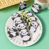 Notas Adhesivas con Forma de Panda Alienígena para Estudiantes, Lindas y Estéticamente Agradables, Papel Adhesivo para Notas para Diario, Notas de Mensajes y Notas Adhesivas Reutilizables