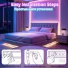 Bestseller transfronterizo tira de luces 5050RGB 20 teclas batería seca Bluetooth APP infrarrojo controlado por sonido tira de luz ambiental colorida