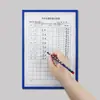 Cubierta de tarjeta adhesiva para papel A4 tarjeta k hueca transparente cubierta de goma dura mesa de inspección de equipo bolsa de tarjeta kanban cubierta de archivo