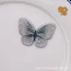 5.5cm Borboleta Bordada 3D Renda DIY Artesanal Estilo Coreano Presilha de Cabelo Acessório Material para Roupa Decoração