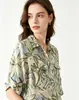 Moda Feminina Europeia e Americana Camisas Estilo Francês, Novas Blusas Nicho Estilo Férias Estampadas de Verão, Camisas Estilo Férias Boêmio
