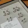 Pendientes de Plata de Ley 999 Familia S Manta Suave Perla Rosa Pendientes de Lujo Accesible Estilo Nuevo para Mujer 2025