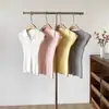Top de Malha Fina Manga Curta Estilo Coreano Slim Fit Versátil Novo Verão 2025 com Gola Dobrável para Mulheres