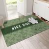 Alfombra Redonda de Seda de Dibujos Animados para Entrada de Casa, Sala de Estar, Felpudo para Puerta de Entrada, Alfombra de PVC, Resistente a las Manchas, Resistente a la Suciedad, Alfombra Antideslizante para Pies