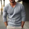 Ropa de punto para hombre de Europa y América, nueva para otoño e invierno, cuello en V, ajustada, fina, de manga larga, suéter para hombre, camisa base