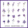 Adesivos de plantas e flores PET para journaling, materiais decorativos para cenários DIY feitos à mão, adesivos de journaling transparentes autoadesivos