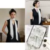 Lenço de Chiffon Artístico e Sofisticado para Mulheres, Coleção Primavera-Verão, Lenço Longo Estreito de Seda Versátil e Elegante para Amarrar no Pescoço