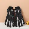 Guantes de Esquí para Niños al Aire Libre Niños y Niñas Invierno Cálido para Jugar en la Nieve A prueba de Viento e Impermeables Forrados de Polar Engrosados Guantes a Prueba de Frío