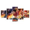 One Piece Ace Pintura Decorativa de Cinco Partes Dibujos Animados Japonés Anime Japonés Núcleo de Pintura Venta al por Mayor Arte Lienzo Inyección de Tinta