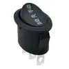 Interruptor de Alimentação Rocker Kcd1 Oval Preto Impresso Certificado Coreano Kc em Forma de Barco Desligamento Automático Manual 3 Pinos 3 Velocidades