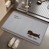 Alfombrillas de Baño de Dibujos Animados, Alfombrillas Antideslizantes de Uso Doméstico para Baño, Fáciles de Cuidar, Alfombrillas de Piso Antideslizantes, Alfombrillas de Lino Absorbentes, Listas para la Venta