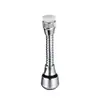 Grifo de cocina universal con cabezal de ducha a prueba de salpicaduras y que aumenta la presión, caño extendido, filtro y aireador giratorio que ahorra agua