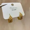Pendientes de Moda Texturizados con Micro-Adornos, Lujo Ligero, Diseño Exquisito de Nicho, Sensación de Alta Gama, Pendientes Simples y Versátiles