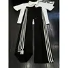 Calça esportiva preta, nova coleção primavera 2026, corte justo, perna reta, com listras laterais, perna larga, calça de trabalho, calça casual, calça de moletom