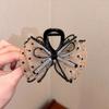 Nuevo Pasador para el Cabello con Lazo de Pedrería 2025 con Diseño de Nube de Burbujas de Malla, Aspecto de Alta Gama, Pinza de Tiburón en la Parte Posterior de la Cabeza para Mujeres